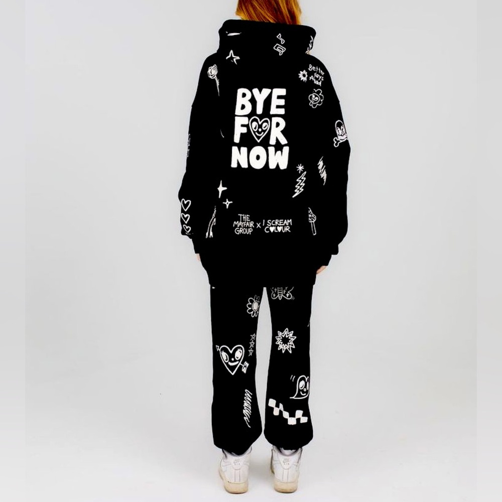 The Mayfair Group Bye For Now black sweatsuit